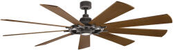 Kichler loft mennyezeti ventilátor gentry xl sötét dió könnyű dió cink elsklf-gentry-85-wz (KLF-GENTRY-85-WZ)