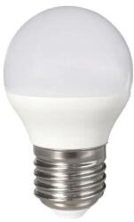  Led körte égő 5W, 600 Lumen, 50W izzó helyett. 4000K közép fehér, 45mm, E27 foglalat. Nem vibrál a fénye! (LLK5W45MME27SW)