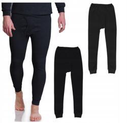  3x Férfi Nadrág Termoaktív Pamut XL/XXL Meleg bélelt Sötét (Kalesony/3/XL-XXL)