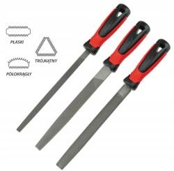 Dedra Fémreszelő Készlet 200mm 3db Lapos, Félkör, Kerek (06C006)