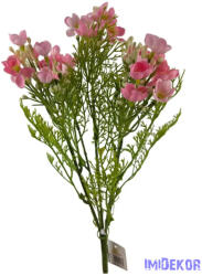  Apró virágos műzöld csokor 37cm - Rózsaszín