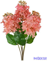  Gumi orgona 5 ágú csokor 41cm - Rózsaszín