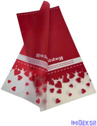  Fólia ív 57x57cm 20db/cs - Happy Valentine