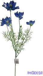 Dupla szirmú 5 szálas virág 61cm - Kék