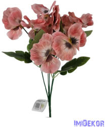  Árvácska 10 fejes selyemvirág csokor 30cm - Lazac