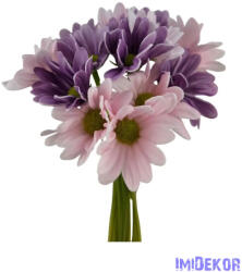  Real touch margaréta 14 szálas köteg 26cm - Lila-Rózsaszín