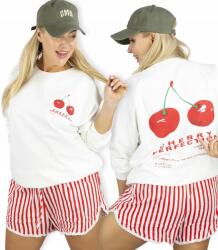 Agrafka Női oversized pulóver cseresznye mintával Cherry Perfection unisize (5902601710157)