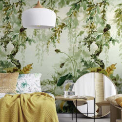  Festett dzsungel mintás vinyl fotótapéta