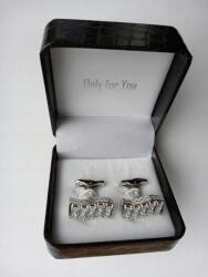 Exciting Ezüst mandzsettagombok Hegyikristály ingekhez (EXC93219657)