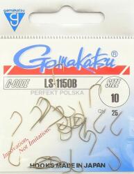 Gamakatsu 25 x Gamakatsu Akasztó LS-1150B Nr. 10 Brown Hook Made In Japan Sorjamentes (146689)