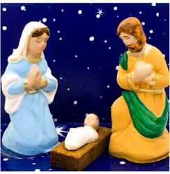 Victoranna Gipsz Betlehem figurák szent család József Mária Jézuska Jézus Betlehem (R2)