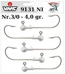 vmc - perfekt 5 x Jig Perfekt VMC 9131 Ni vonóhorog Nr. 3/0 4, 0gr (JP VMC 9331NI 3/0-4,0)