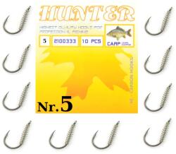  10 x Hunter Carp Nr. 5 Szemes És Rugós Akasztó (2100333 5)
