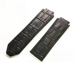  Curea tip Hublot silicon neagra model crocodil