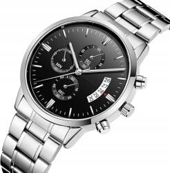  Vava Voom Férfi Kvarc Karóra Acél Karkötővel Vízálló (B0BY7XBNFT)