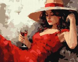 Ideyka Festés számok szerint Lány a kalapban (KHO8358)