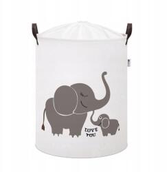 SIPO Játéktároló Kosár Pamut Elefántok Mintával XL, Sipo (BT015)