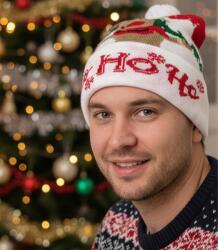 Agrafka Karácsonyi téli sapka pomponnal ajándéknak is tökéletes (5902601728404)