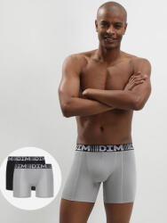 DIM Комплект от два мъжки спортни боксера в сиво и черно Dim 3D FLEX AIR LONG BOXER DIM | Siv | МЪЖЕ | XXL