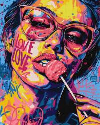 Ideyka Számozott festés Lány cukorkával (4823104363170)