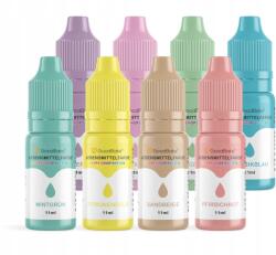  Élelmiszer színezékek pasztell 8 db GoodBake Happy Drop System 11 ml (Barwnik spożywczy)