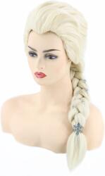  Elsa paróka a Jégvarázsból - hosszú szőke, copfos, ideális jelmezekhez (B07SBZ9FC2)