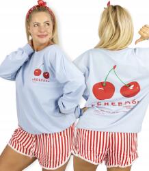 Agrafka Női oversized pulóver cseresznye mintával Cherry Perfection unisize (5902601710133)