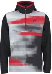 HEAD Hanorac tenis bărbați Head Topspin Hoodie - black/print vision (811584-BKXV)
