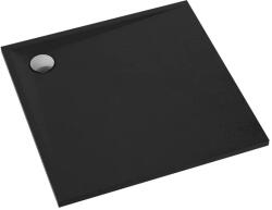 Omnires Cadita de dus patrata din compozit Omnires Stone negru mat 90x90 cm (STONE90-KBL)