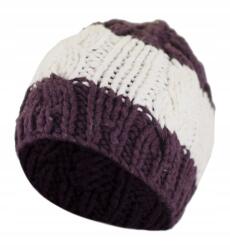 Agrafka Meleg téli sapka csíkos gyapjúból és pamutból, unisex méret (5905756031610)