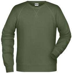 Daiber Hanorac pentru bărbați fără glugă din bumbac bio 8022 - Măslin | 4XL (8022-1782780)