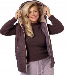 Agrafka Női ujjatlan, steppelt dzseki kapucnival Marina L (5902601715671)