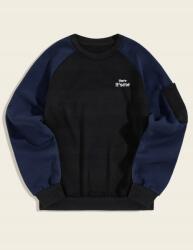 Shein Férfi pulóver casual hímzett pulóver felirattal