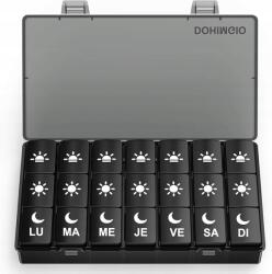  Francia gyógyszeradagoló doboz 7 napra, napi 3 rekesszel (B08YFG71G3)