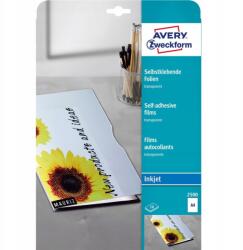 AVERY Öntapadó fóliák A4 0.17mm átlátszó Ink 10 lap ZF2500 Avery Zweckf (2500)
