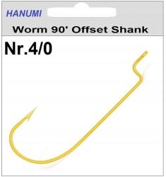 10x Worm 90' Offst Shank Hanumi 4/0 For Soft Lures (H8312)