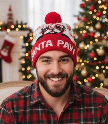 Agrafka Karácsonyi téli sapka pomponnal ajándéknak is tökéletes (5902601728411)