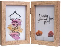 Ertom Két képkeret 15x23 csuklós világosbarna Ajándék (SW2681 l.br Multi-Swing)