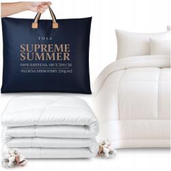 TORATEX Paplan 180x200 Egész Éves szállodai fehér 100% Pamut puha könnyű Finom (LN103)