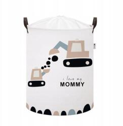 SIPO Játéktároló Kosár Pamut Építőgépek XL, Sipo (SBT42)