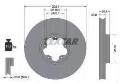Textar 92347103 Féktárcsa