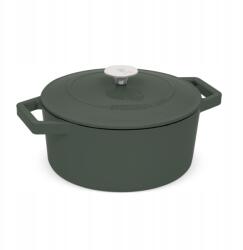 Berlinger Haus Öntöttvas serpenyő fedővel 24 cm Matt zöld kollekció (BH-6544)