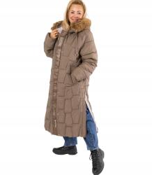 Agrafka Hosszú steppelt télikabát Urban Long Puff Plus Size 3XL (5902601719976)