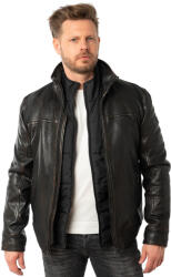 Mauritius Geaca de Iarna din Piele 2 in 1 Barbati Mauritius Negru Vintage MMBromu - readytowear - 1 149,00 RON