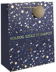 Pátria Papír Dísztasak Matt 26x32 cm Kék kolibri