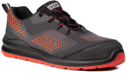  MILERITE S1P félcipő szürke/piros (9MIL530)