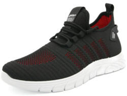 4wrk Merga textil félcipő, fekete/fehér (LC-MERGA_BW)