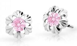 Cutie Jewellery Gyermek fehér arany fülbevaló C2213-30-X-2 rózsaszín