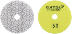 Extol gyémánt csiszolókorong/polírkorong, csempe élcsiszoló, tépőzáras; 100mm, P50, száraz és vizes (8803090) - profikisgep