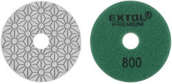 Extol gyémánt csiszolókorong/polírkorong, csempe élcsiszoló, tépőzáras; 100mm, P800, száraz és vizes (8803097) - profikisgep